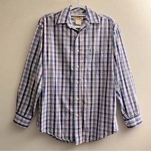 Vintage Wrangler Men’s Size Small TwentyX 20X Button Down Shirt 100% Cotton